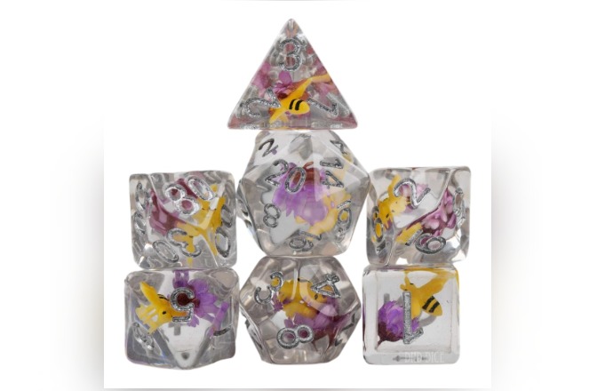 Non-Binary Bee Dice Set