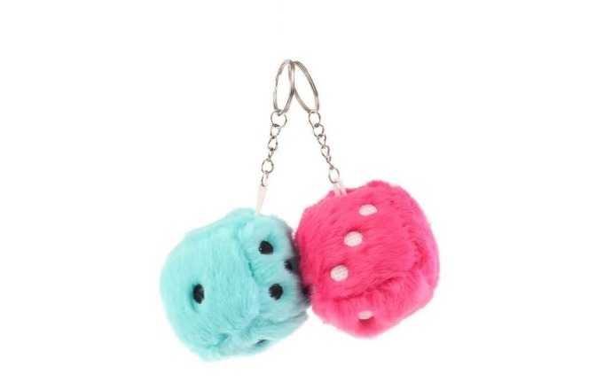 Fuzzy Dice Keychain